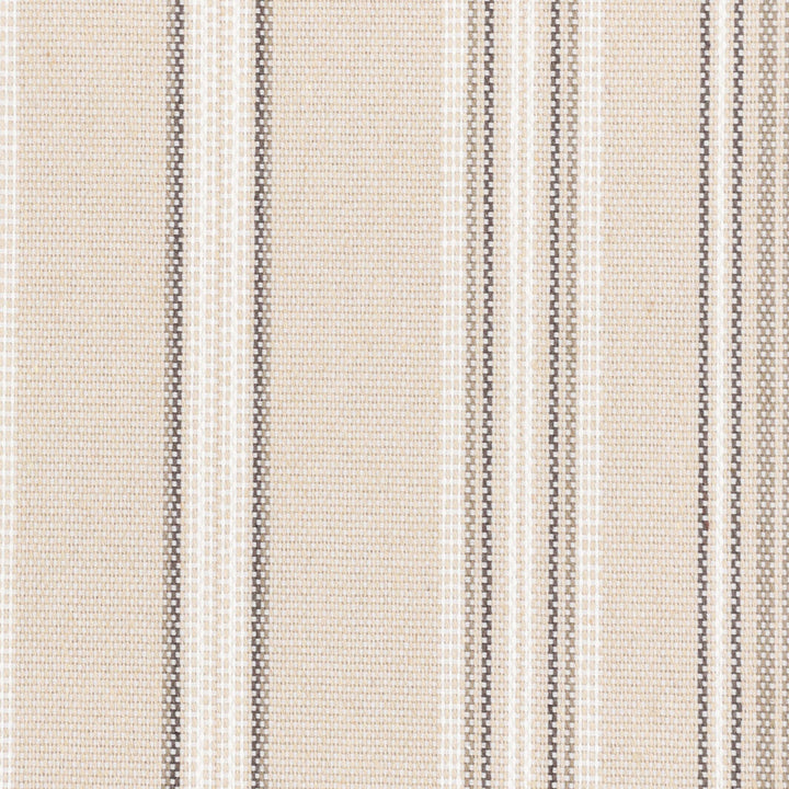 Ruby 1 Maple by Stout Fabric JUST STRIPES NATURAL/CHARCOAL 56%POL 44%COT USA Horizontal: 0.000 and Vertical: 10.500 54 in - Fabric Carolina -