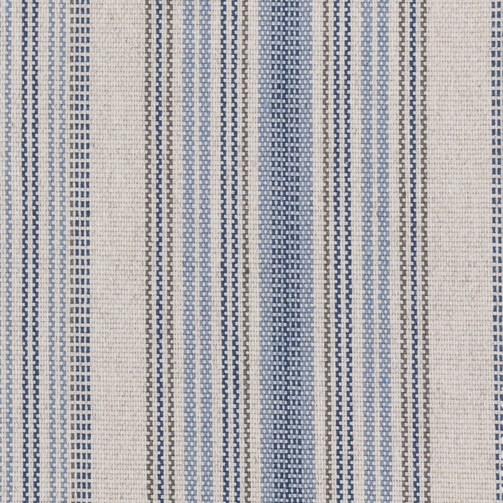 Ruby 2 Wedgewood by Stout Fabric JUST STRIPES BLUE/SPRING 56%POL 44%COT USA Horizontal: 0.000 and Vertical: 10.500 54 in - Fabric Carolina -