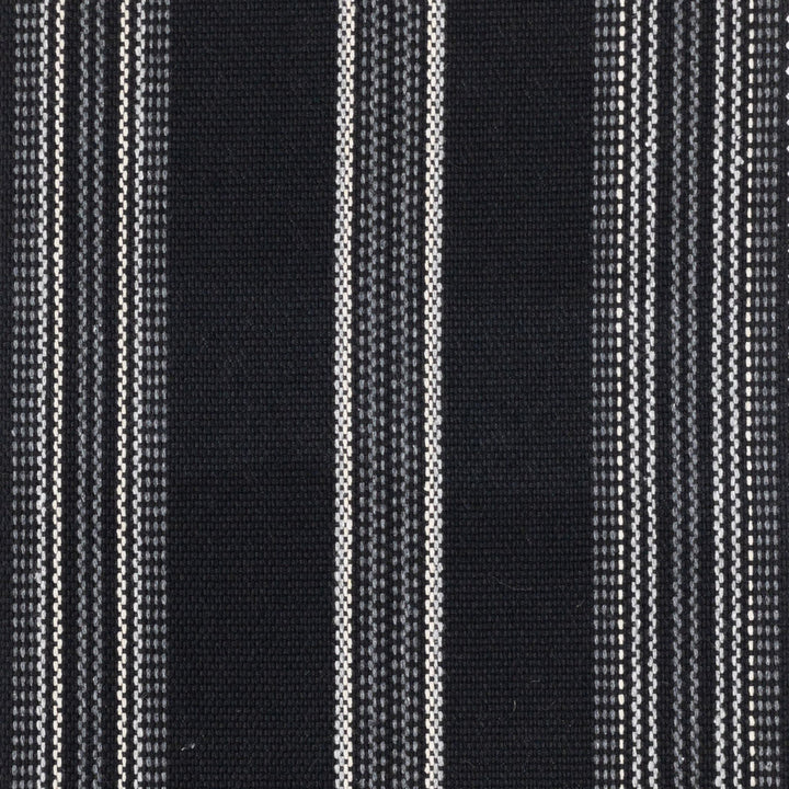 Ruby 3 Night by Stout Fabric Stout Fabric Ruby 3 NightFabric Just Stripes Natural/Charcoal 56%Pol 44%Cot USA </p><p>Repeat: H: 0, V: 0 54 in - Fabric Carolina -
