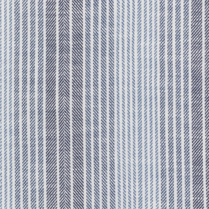 Ruella 1 Denim by Stout Fabric JUST STRIPES BLUE/SPRING 56%POL 44%COT INDIA FLAME RETARDANT-U.F.A.C. CLASS 1 CATB 117-2013 WYZENBEEK 51 000 DOUBLE RUB WEAR TEST (HEAVY DUTY) Horizontal: 0.000 and Vertical: 4.000 54 in - Fabric Carolina -