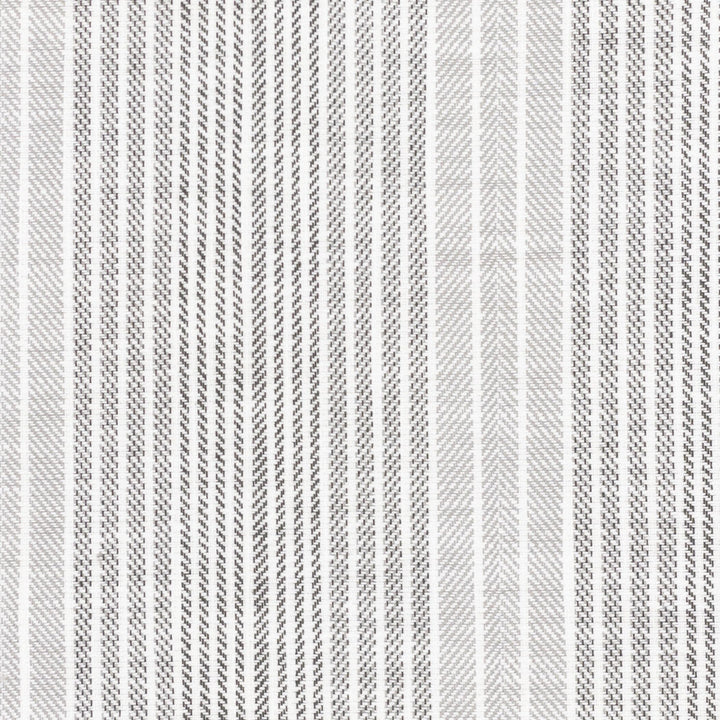 Ruella 2 Graphite by Stout Fabric Stout Fabric Ruella 2 GraphiteFabric Just Stripes Natural/Charcoal 56%Pol 44%Cot India </p><p>Repeat: H: 0, V: 0 54 in - Fabric Carolina -