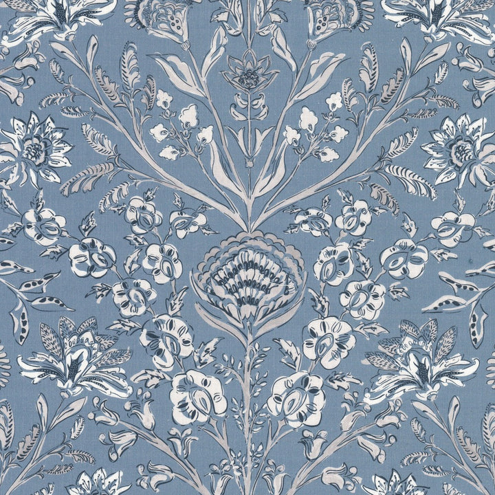 Ruffle 2 Delft by Stout Fabric Stout Fabric Ruffle 2 DelftFabric Rainbow Library Powder/Wedgewood 90%Cot 10%Lin USA </p><p>Repeat: H: 27, V: 0 54 in - Fabric Carolina -