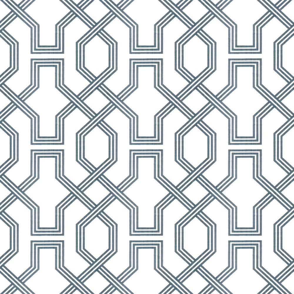 Rush 1 Dresden by Stout Designer Fabric RAINBOW LIBRARY INK/SAPPHIRE 85%COT 15%LIN PAKISTAN Horizontal: 9.000 and Vertical: 8.000 54 in - Swanky Fabrics -