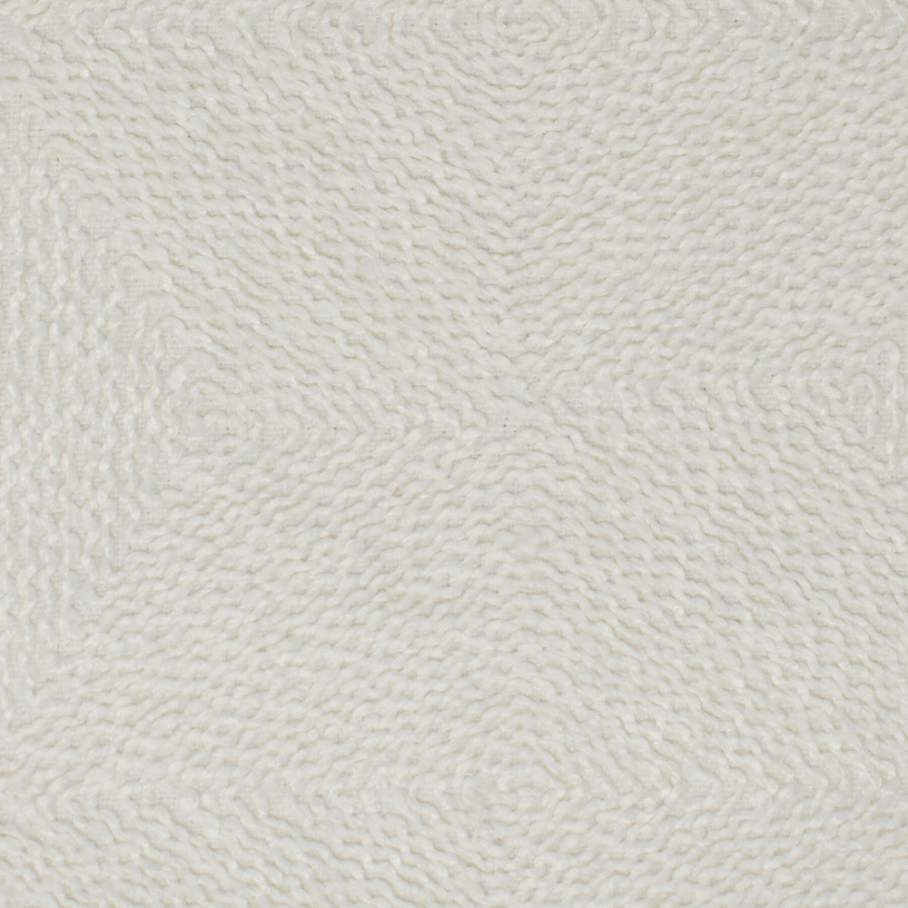 Rwanda 1 Eggshell by Stout Fabric RAINBOW LIBRARY EGGSHELL/SANDSTONE 70%POL 30%LIN %PEMB INDIA Horizontal: 6.500 and Vertical: 4.750 52 in - Fabric Carolina -