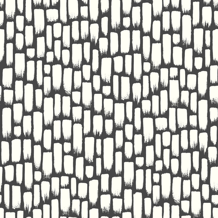 Sumi-E Black & White Wallpaper by Inspired by Color Black & White 2 Covers about 56.4 square feet 20.5-in by 33-ft long roll Prepasted 20.5 - Fabric Carolina -