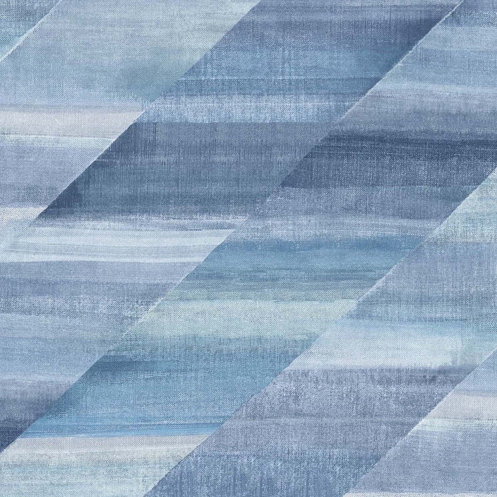 Rainbow Diagonals Washed Denim and Cerulean by Seabrook Wallpaper Boho Rhapsody United States 56.05 23.62" 20.5" - Fabric Carolina -