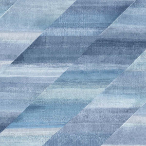 Rainbow Diagonals Washed Denim and Cerulean by Seabrook Wallpaper