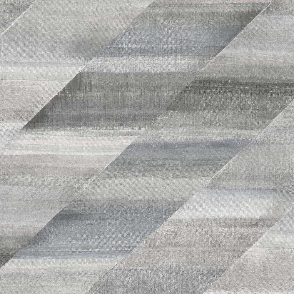 Rainbow Diagonals Cinder Gray and Slate by Seabrook Wallpaper Boho Rhapsody United States 56.05 23.62" 20.5" - Fabric Carolina -
