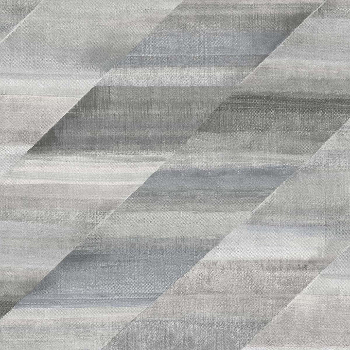 Rainbow Diagonals Cinder Gray and Slate by Seabrook Wallpaper Boho Rhapsody United States 56.05 23.62" 20.5" - Fabric Carolina -