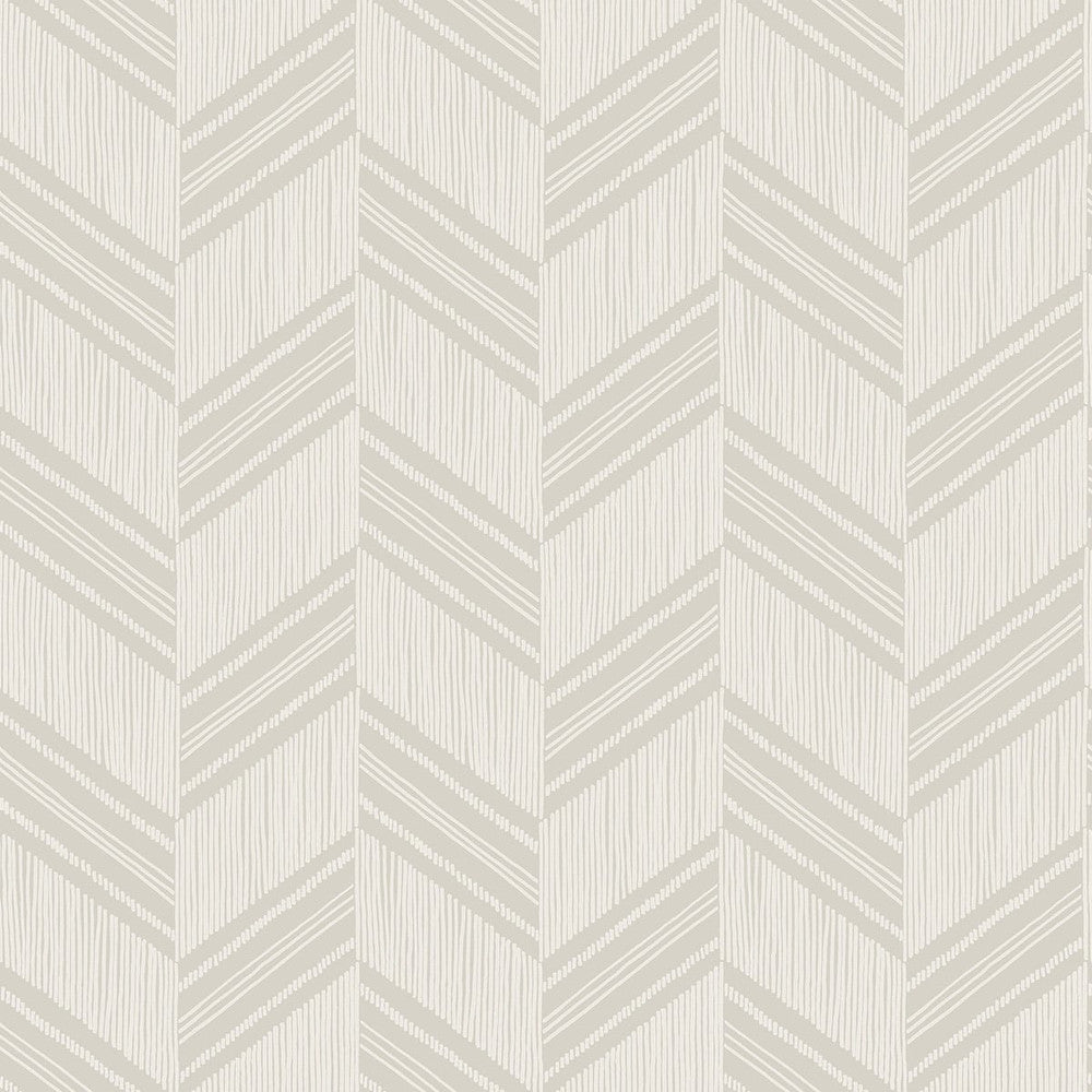 Boho Chevron Stripe-Stringcloth Cinder Gray and Ivory by Seabrook Wallpaper Boho Rhapsody United States 56.05 10.43" 20.5" - Fabric Carolina -
