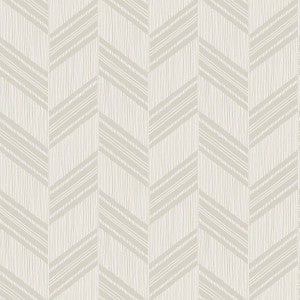 Boho Chevron Stripe-Stringcloth Cinder Gray and Ivory by Seabrook Wallpaper