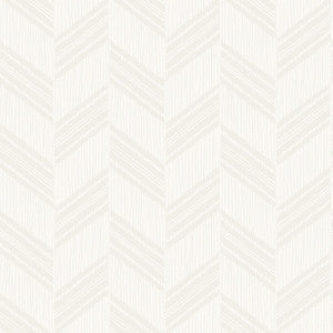 Boho Chevron Stripe Daydream Gray and Ivory by Seabrook Wallpaper