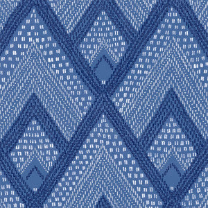 Panama Boho Diamonds Coastal Blue by Seabrook Wallpaper