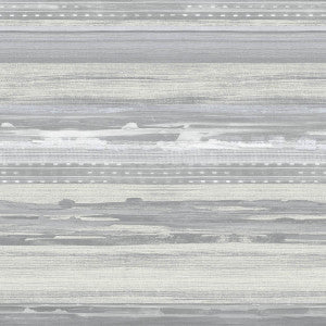 Horizon Brushed Stripe Cinder Gray and Ivory by Seabrook Wallpaper