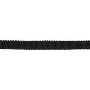 Versailles 9/16" Raised Edge Gimp Black by Europatex Fabric