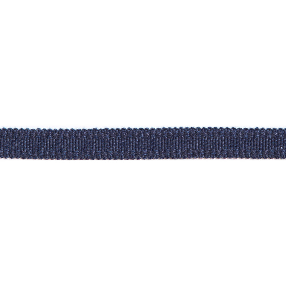 Versailles 9/16" Raised Edge Gimp Navy by Europatex Designer Fabric Versailles 100% Rayon 0.56 inches - Swanky Fabrics -