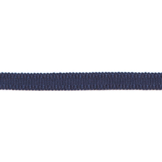 Versailles 9/16" Raised Edge Gimp - Navy by Europatex Designer Fabric Versailles 100% Rayon China See Sample Horizontal: N/A and Vertical: N/A 0.56 inches  - Swanky Fabrics -