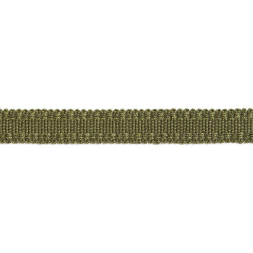 Versailles 9/16" Raised Edge Gimp - Olive by Europatex Fabric Versailles 100% Rayon China See Sample Horizontal: N/A and Vertical: N/A 0.56 inches  - Fabric Carolina -