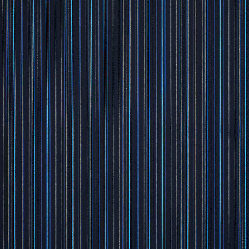 14017-0003 Refine Indigo by Sunbrella Fabric Cushion Furniture Drapery Fabrics > Sunbrella Stripes 100% Acrylic USA or Imported 6.1" 54" - Fabric Carolina -