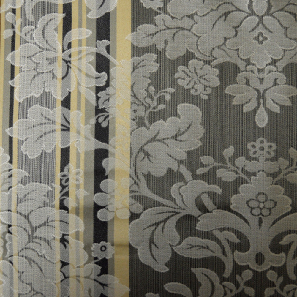 Renaissance A Black & White by Europatex Fabric Renaissance 100% Polyester 14.75" H, 16.5" V 57.00 inches - Fabric Carolina -