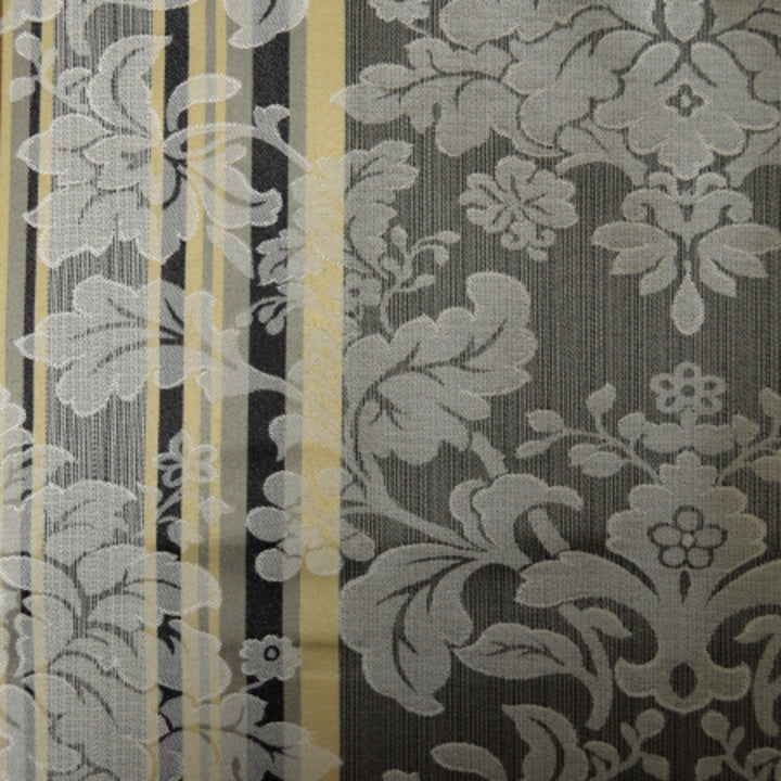 Renaissance A Black & White by Europatex Fabric Renaissance 100% Polyester 14.75" H, 16.5" V 57.00 inches - Fabric Carolina -