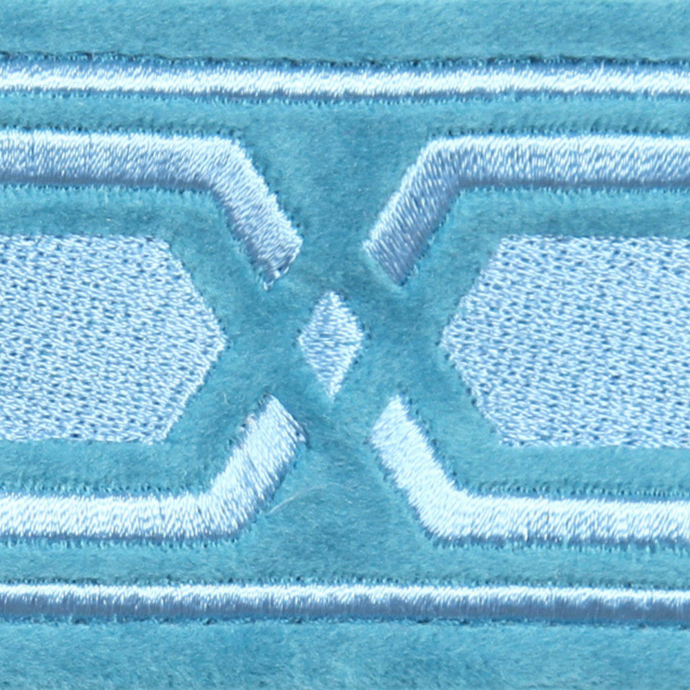 Roman Key Aqua by Europatex Fabric Roman Key 100 % Polyester 2.00" 2.00 inches - Fabric Carolina -