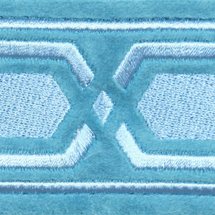 Roman Key Aqua by Europatex Fabric Roman Key 100 % Polyester 2.00" 2.00 inches - Fabric Carolina -
