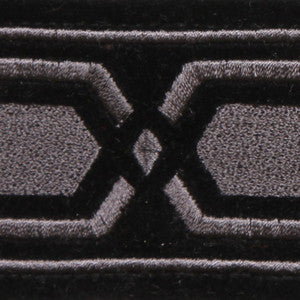 Roman Key Black by Europatex Fabric