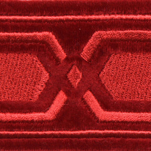 Roman Key Cherry by Europatex Fabric