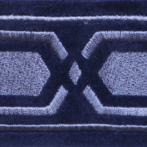 Roman Key Navy by Europatex Fabric