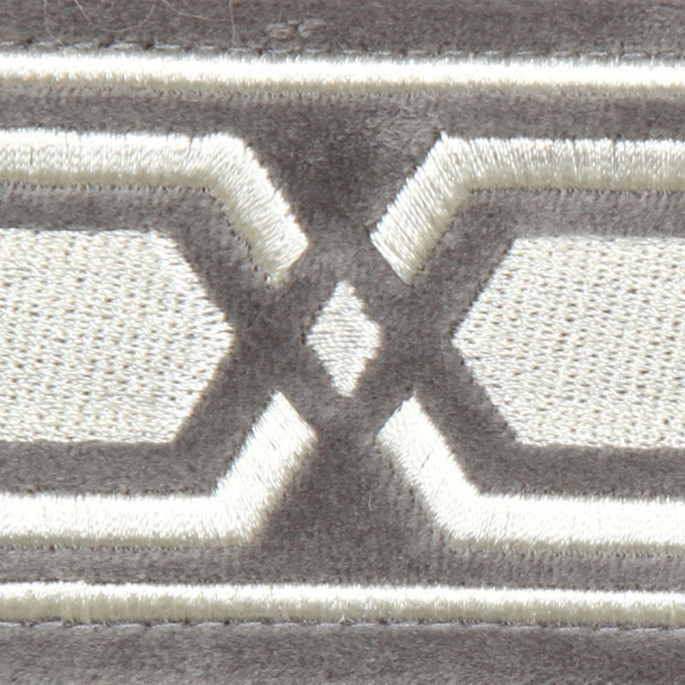 Roman Key Platinum by Europatex Fabric Roman Key 100 % Polyester 2.00" 2.00 inches - Fabric Carolina -