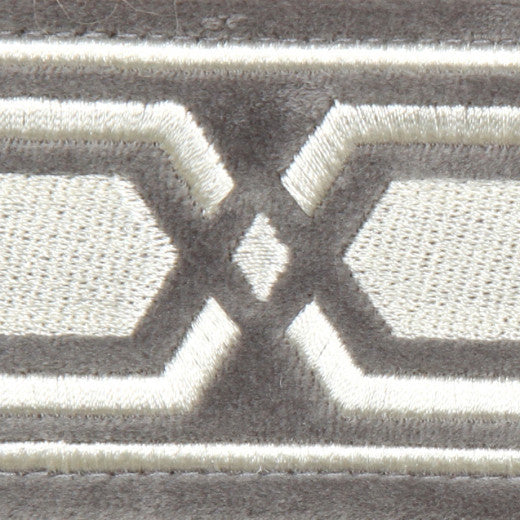 Roman Key Platinum by Europatex Fabric Roman Key  China See Sample Horizontal: N/A and Vertical: N/A 2.00 inches  - Fabric Carolina -