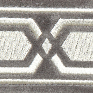 Roman Key Platinum by Europatex Fabric
