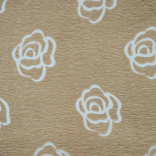 Rose (XL3166) Gold by Europatex Fabric Rose Collection 100% Polyester China See Sample Horizontal: N/A and Vertical: N/A 110.00 inches  - Fabric Carolina -