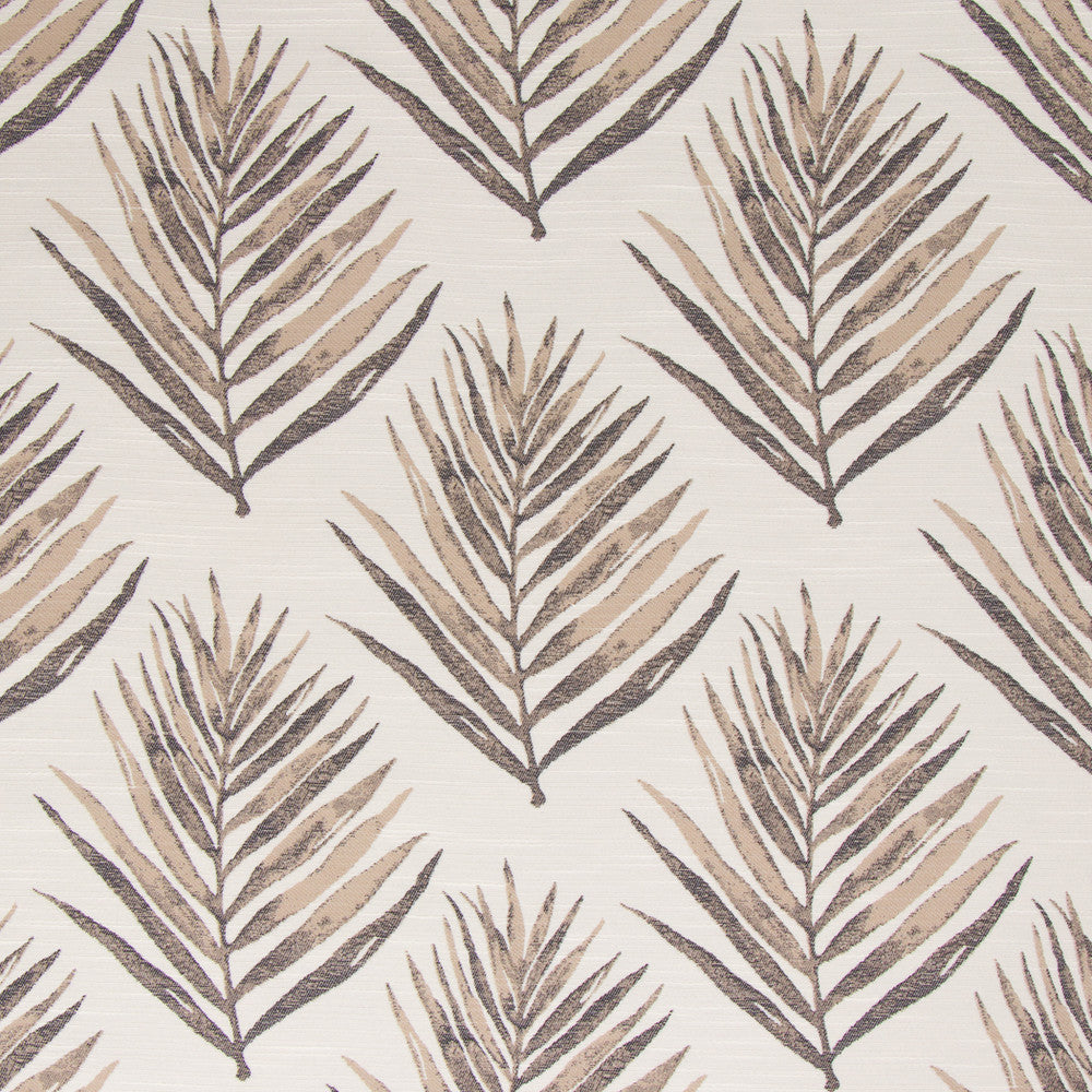 Royal Palm Umber by Bella-Dura Designer Fabric  100% HIGH UV POLYESTER USA 100,000 H: 14" V: 13.25" 56"  - Swanky Fabrics -