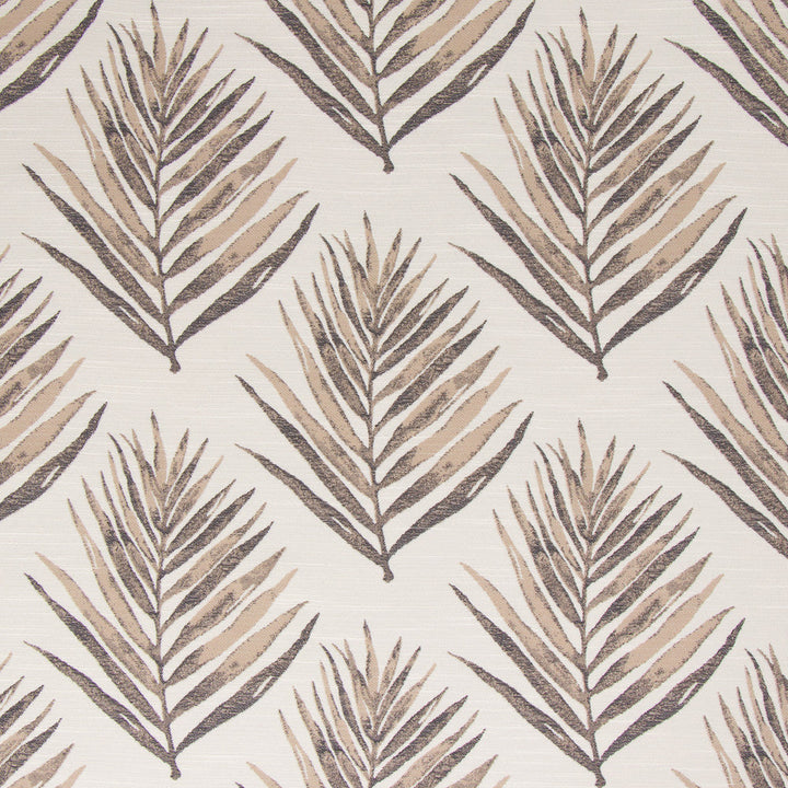 Royal Palm Umber by Bella-Dura Designer Fabric  100% HIGH UV POLYESTER USA 100,000 H: 14" V: 13.25" 56"  - Swanky Fabrics -