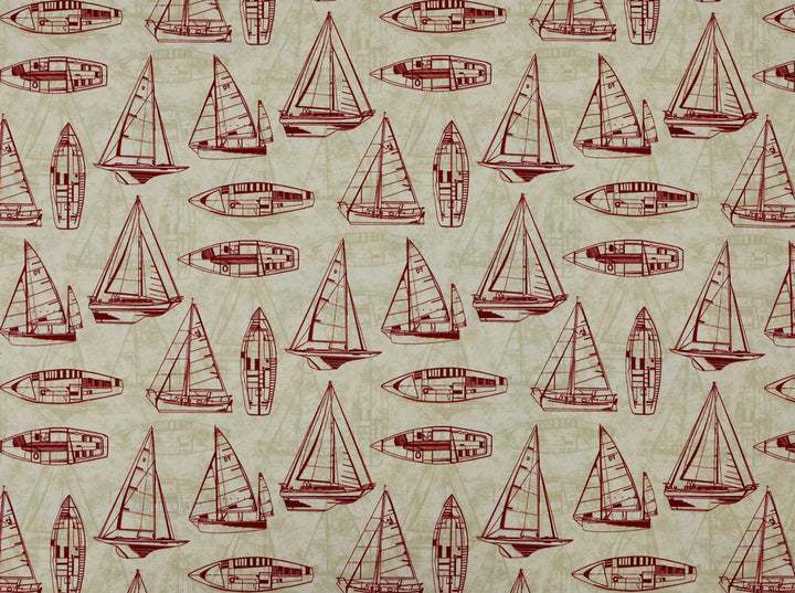 S-Rum Runner Red 31 by Covington Fabric our website for purchase 100% T-spun Polyester Pakistan 50000 Horizontal: 18" and Vertical: 18" 56" - Fabric Carolina -
