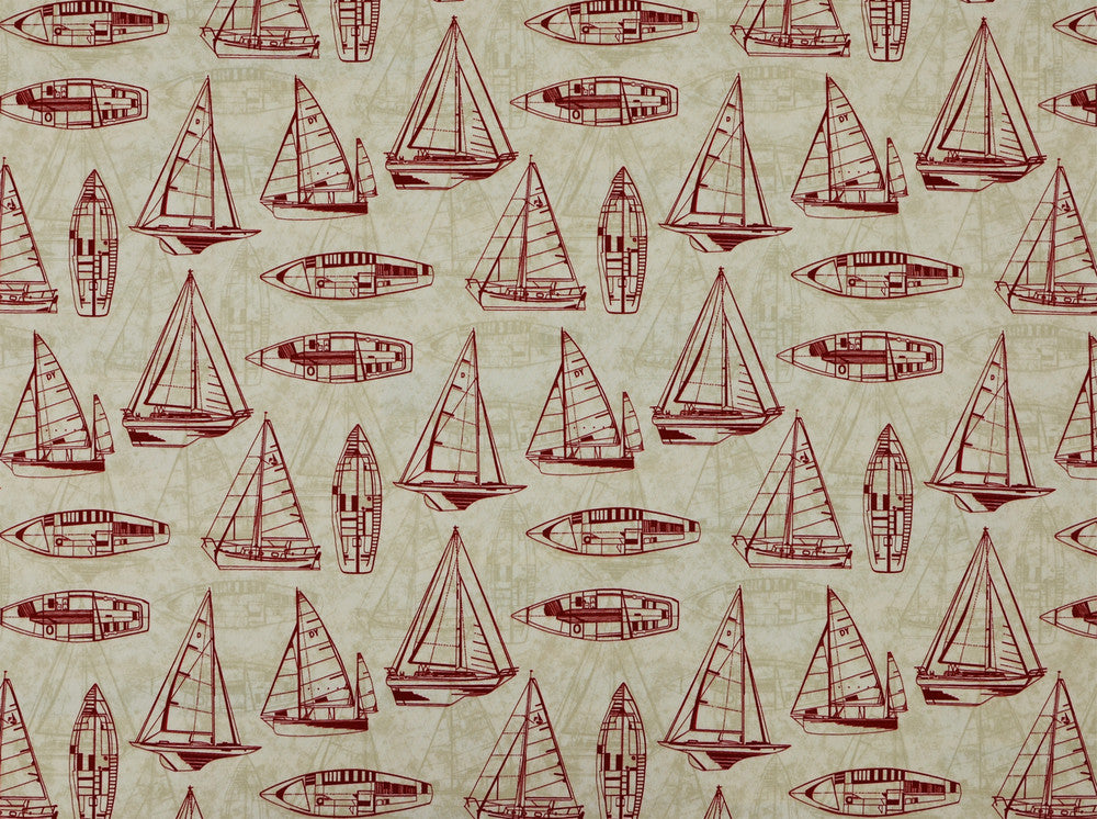 S-Rum Runner Red 31 by Covington Fabric 100% T-SPUN POLYESTER PAK 35000 Horizontal: 18 and Vertical: 18 55 - Fabric Carolina -