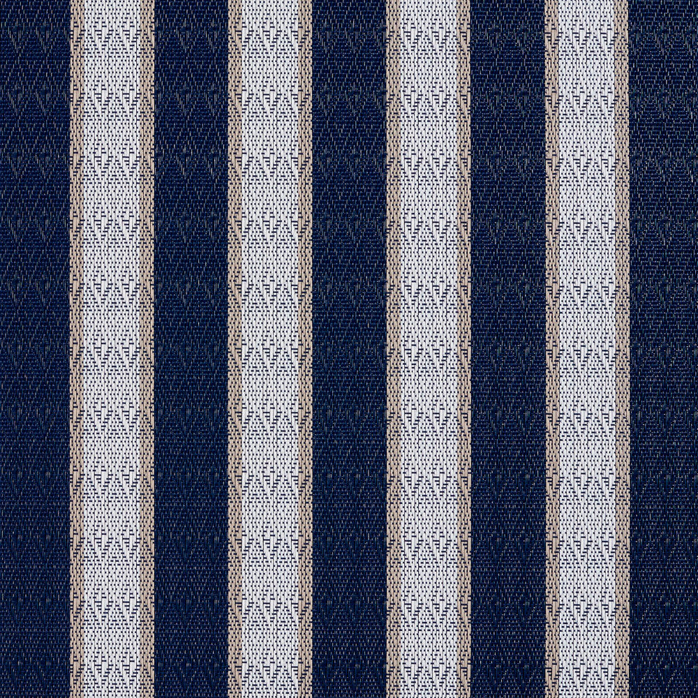 S116 Cobalt Stripe by Charlotte Fabric Outdoor Sling 100% Coated Polyester Made In USA Exceeds 100,000 Wyzenbeek Rubs (Heavy Duty) Horizontal: 3" 54 Inches - Fabric Carolina -