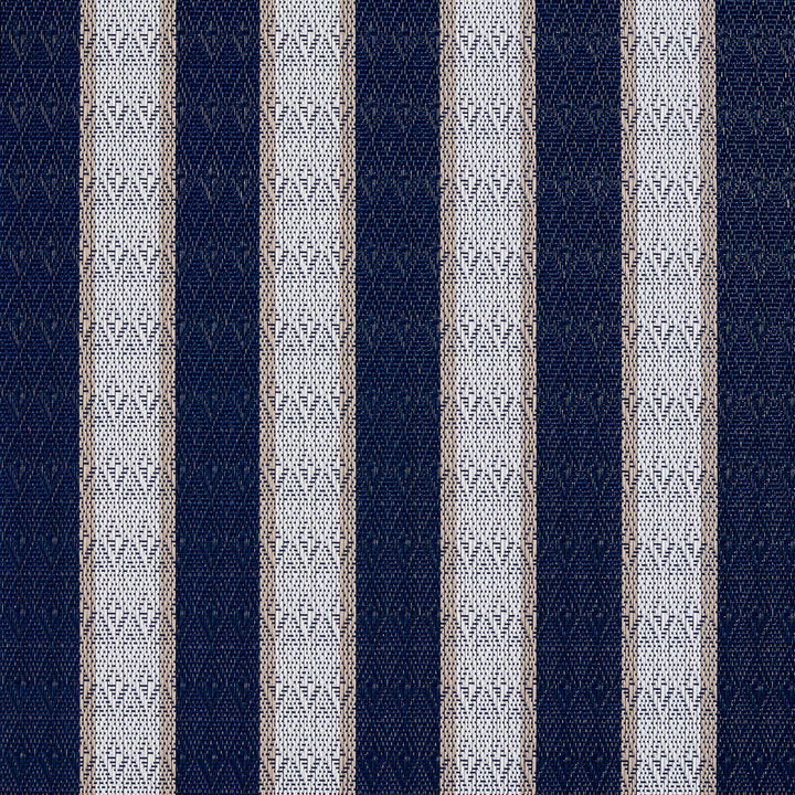 S116 Cobalt Stripe by Charlotte Fabric Outdoor Sling 100% Coated Polyester Made In USA Exceeds 100,000 Wyzenbeek Rubs (Heavy Duty) Horizontal: 3" 54 Inches - Fabric Carolina -