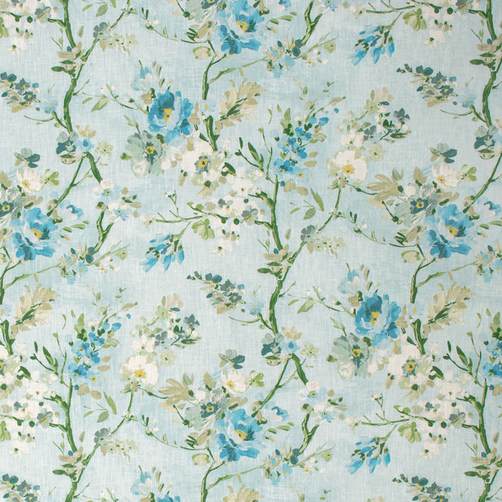 S1283 Aqua by Greenhouse Fabric 100% Cotton South Korea 30,000 double rubs </p><p>Repeat: 26.5" H, 26.5" V 54" - Fabric Carolina -