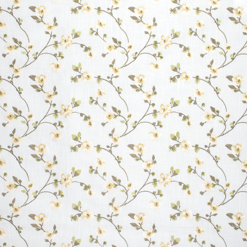 S1335 Daisy by Greenhouse Fabric 73% Cotton, 27% Polyester With 100% Viscose Embroidery India 15,000 double rubs </p><p>Repeat: 13.333" H, 9.25" V 54" - Fabric Carolina -