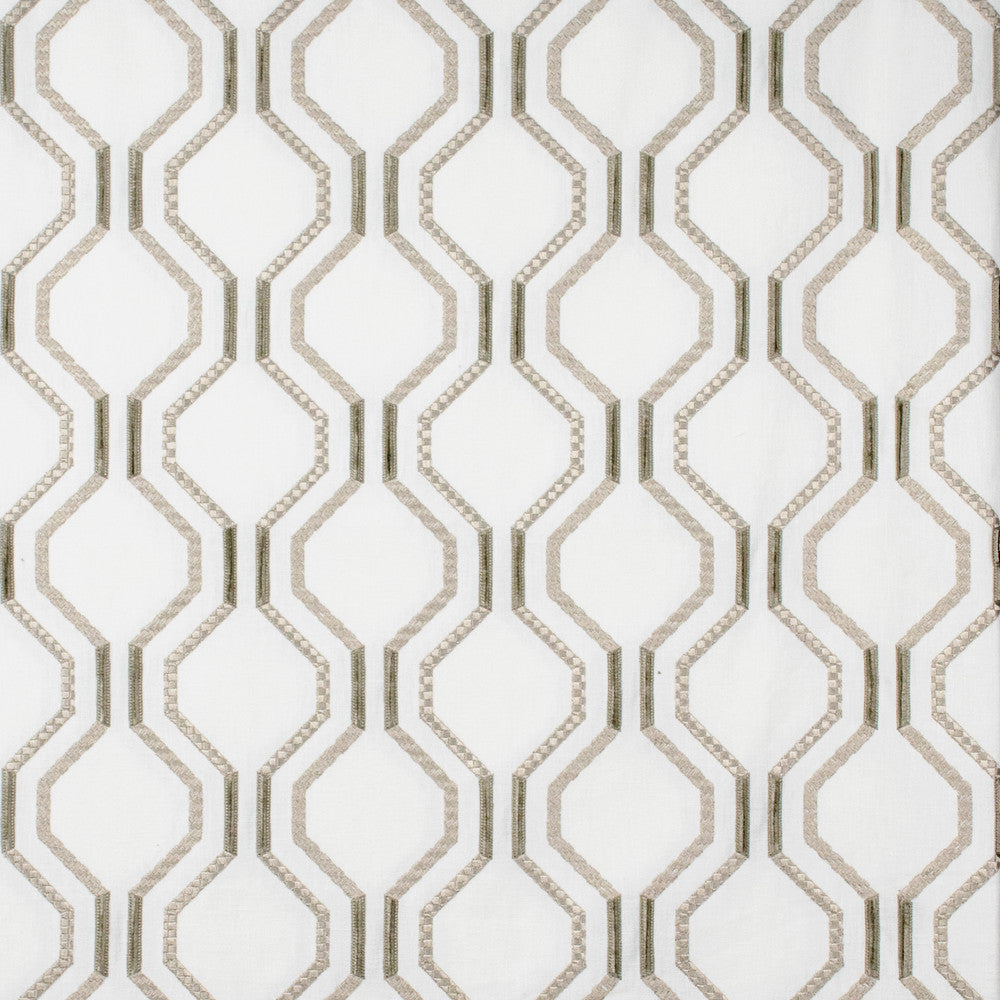 S1339 Taupe by Greenhouse Fabric 52% Cotton, 48% Polyester With 100% Polyester Embroidery India 30,000 double rubs </p><p>Repeat: 6.5" H, 6.25" V 54" - Fabric Carolina -