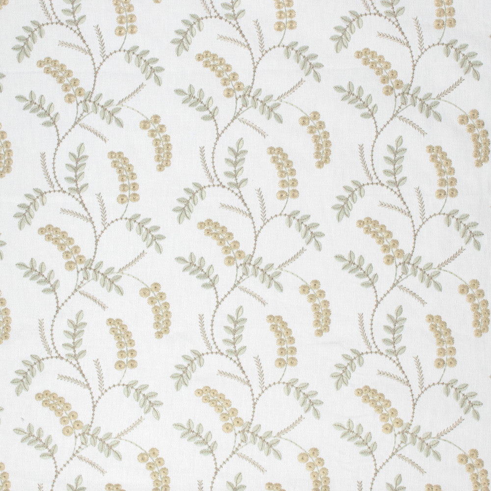 S1341 Opal by Greenhouse Fabric 52% Cotton, 48% Polyester With 100% Polyester Embroidery India 30,000 double rubs </p><p>Repeat: 8.625" H, 9.125" V 54" - Fabric Carolina -