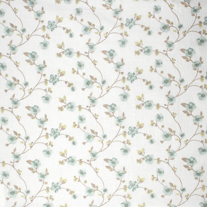 S1343 Delphenium by Greenhouse Fabric 73% Cotton, 27% Polyester With 100% Viscose Embroidery India 15,000 double rubs </p><p>Repeat: 13.333" H, 9.25" V 54" - Fabric Carolina -