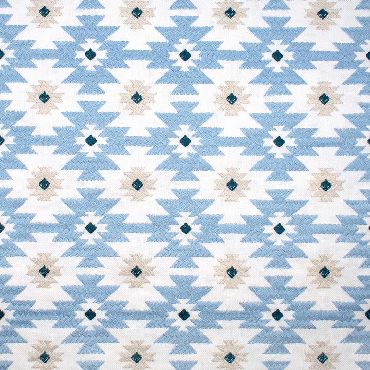 S1362 Cornflower by Greenhouse Fabric 52% Cotton, 48% Polyester With 100% Rayon Embroidery India 9,000 double rubs </p><p>Repeat: 3.5" H, 3" V 54" - Fabric Carolina -