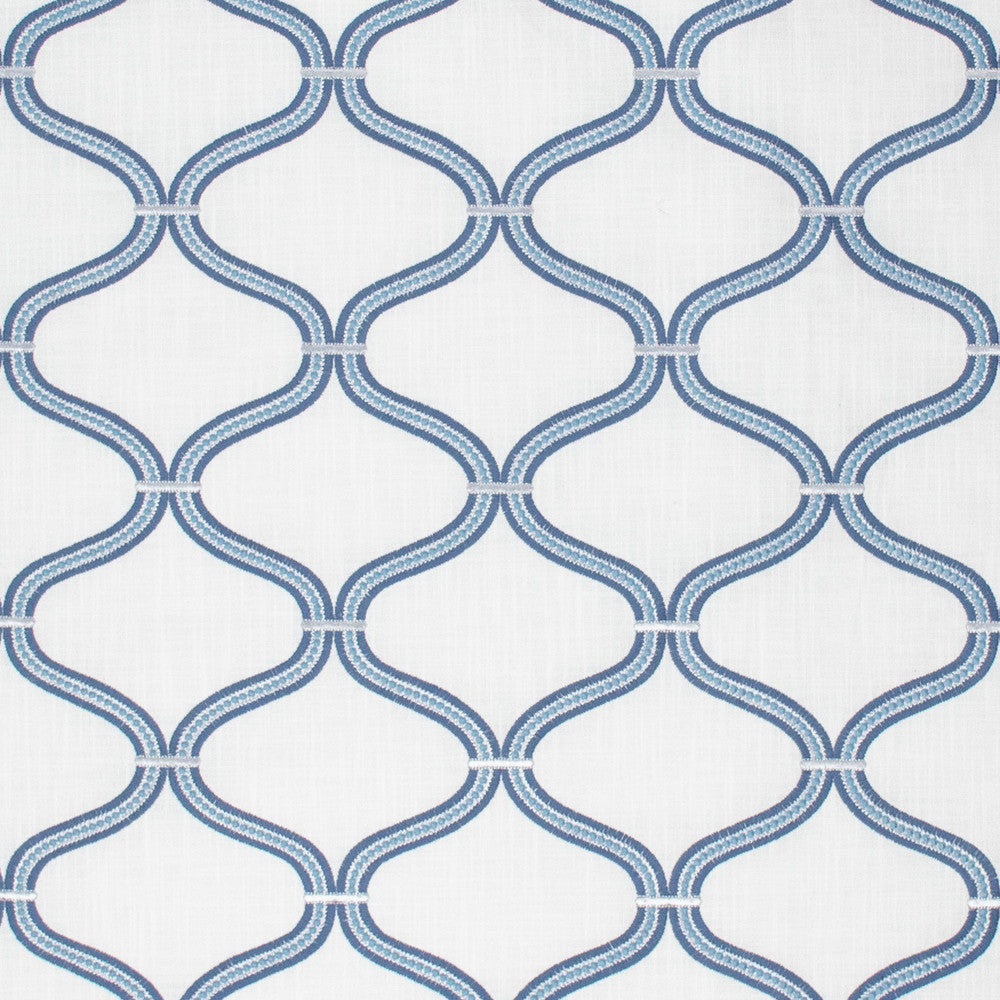 S1364 Blue Jay by Greenhouse Fabric 73% Cotton, 27% Polyester With 66% Cotton, 34% Viscose Embroidery India 30,000 double rubs </p><p>Repeat: 7.5" H, 6.25" V 54" - Fabric Carolina -