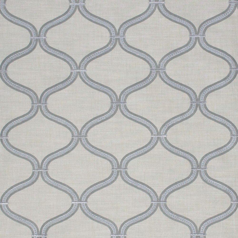 S1369 Fog by Greenhouse Fabric 73% Cotton, 27% Polyester With 66% Cotton, 34% Viscose Embroidery India 30,000 double rubs </p><p>Repeat: 7.5" H, 6.25" V 54" - Fabric Carolina -