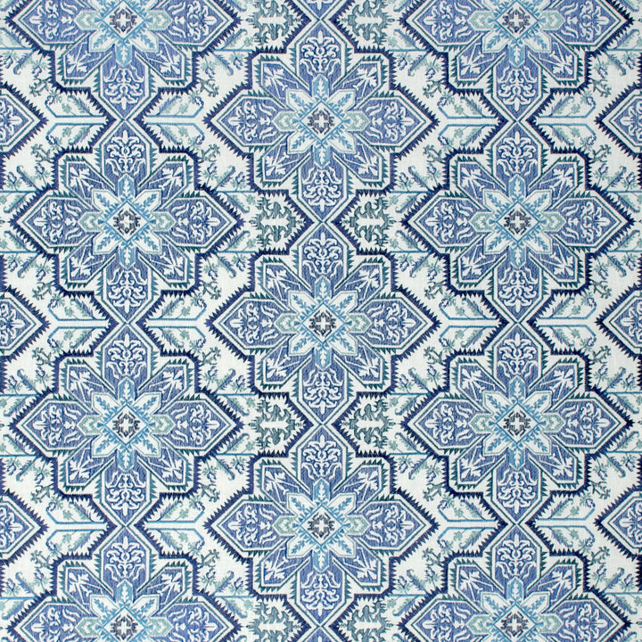 S1463 Lapis by Greenhouse Fabric 73% Polyester, 27% Cotton With 100% Rayon Embroidery India 9,000 double rubs </p><p>Repeat: 9.25" H, 18" V 54" - Fabric Carolina -