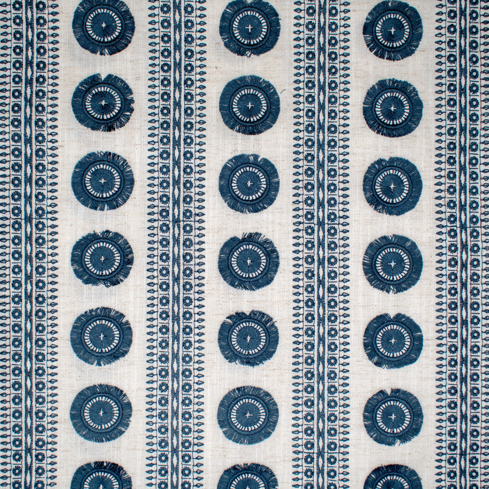 S1465 Midnight by Greenhouse Fabric 83% Polyester, 11% Cotton, 6% Linen With 100% Rayon Embroidery India 9,000 double rubs </p><p>Repeat: 3.85" H, 2" V 54" - Fabric Carolina -